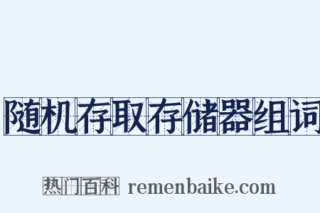 随机存取存储器组词是什么意思的图片
